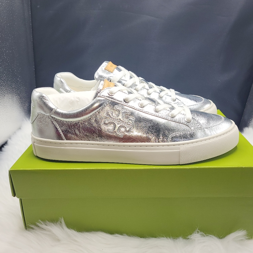 Tory Burch Silver Women's Sneakers